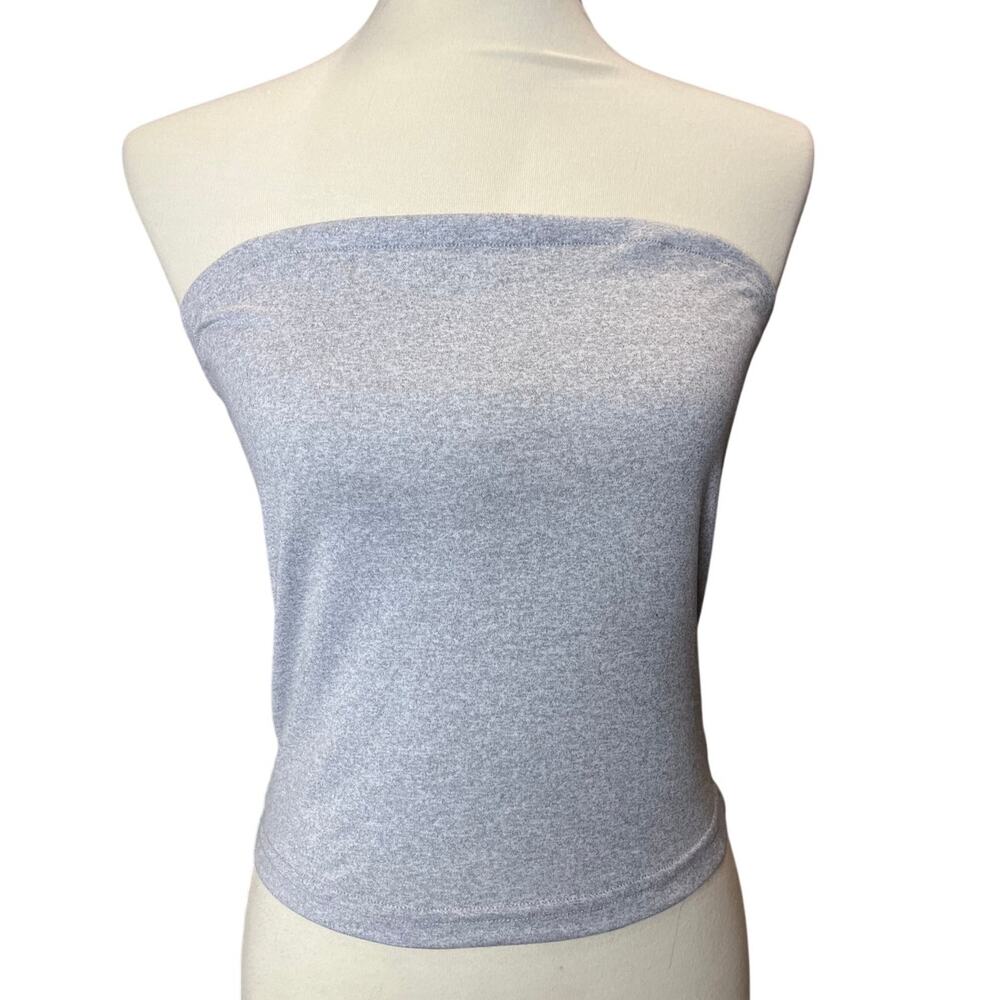 Women's Grey Tube Top - Size Medium - Stylish and Versatile